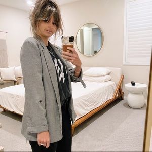 Black Checkered Blazer